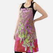 Elegant Chartreuse Green, Pink and Blue Hydrangea Schort (Insitu)