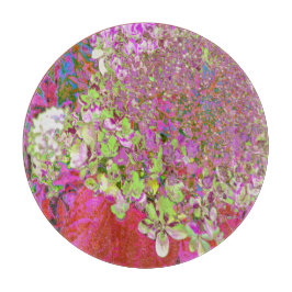 Elegant Chartreuse Green, Pink and Blue Hydrangea Snijplank