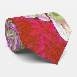 Elegant Chartreuse Green, Pink and Blue Hydrangea Stropdas