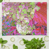 Elegant Chartreuse Green, Pink and Blue Hydrangea Theedoek (Gevouwen)