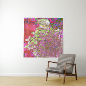 Elegant Chartreuse Green, Pink and Blue Hydrangea Wandkleed (In Situ (horizontaal))
