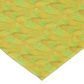 Elegant Chartreuse Groen Bloemmotief Tafelkleed (Gekanteld)