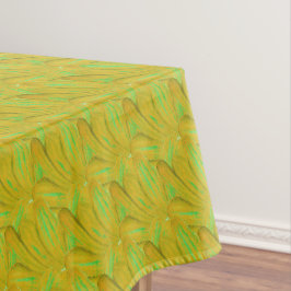 Elegant Chartreuse Groen Bloemmotief Tafelkleed