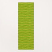 Elegant Chartreuse Groen Bloemmotief Yogamat (Voorkant)