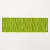 Elegant Chartreuse Groen Bloemmotief Yogamat (Voorkant (horizontaal))
