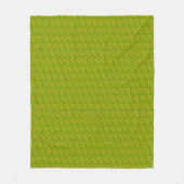 Elegant Chartreuse Groene Bloempatroon Fleece Deken (Voorkant)
