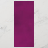 Elegant chassis of magenta Roos reflecteert bruilo Menu (Achterkant)