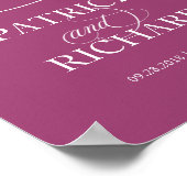 Elegant chassis Welkom bij ons beginteken Poster (Hoek)