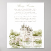 Elegant Chateau French Romance Ring Game Bridal  Poster (Voorkant)