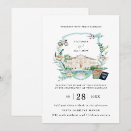 Elegant Chateau Landhuis | Reis Huwelijk Wapen Kaart