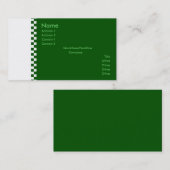 Elegant Checker Profile Card Visitekaartje (Voorkant / Achterkant)