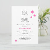 Elegant Cheerful Bridal Shower Invitation Kaart (Staand voorkant)