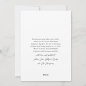 Elegant Cheers Goud Kerst 4 Foto Collage Feestdagenkaart (Achterkant)