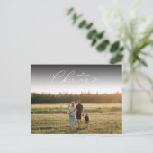 Elegant Cheers New Years Card Landscape Briefkaart (Staand voorkant)