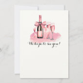 Elegant Cheers to 40 years Champagne 40th Birthday Kaart (Achterkant)