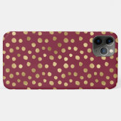 Elegant Cheetah Gold Burgundy Metallic Case-Mate iPhone Case (Achterkant (horizontaal))