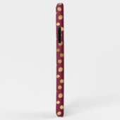 Elegant Cheetah Gold Burgundy Metallic Case-Mate iPhone Case (Achterkant/rechts)