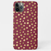 Elegant Cheetah Gold Burgundy Metallic Case-Mate iPhone Case (Achterkant)