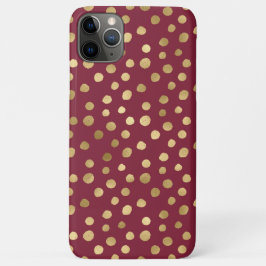 Elegant Cheetah Gold Burgundy Metallic Case-Mate iPhone Case
