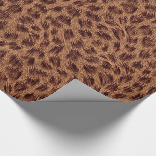 Elegant Cheetah Meisje Leuk Dier Print Cadeaupapier (Hoek)