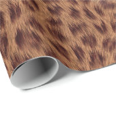 Elegant Cheetah Meisje Leuk Dier Print Cadeaupapier (Rol Hoek)