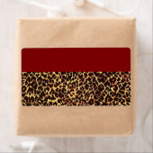 Elegant Cheetah Patroon Etiket (Insitu)