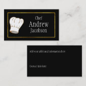 Elegant Chef Pet Visitekaartje (Voorkant / Achterkant)