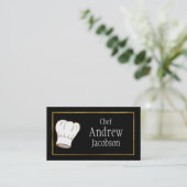 Elegant Chef Pet Visitekaartje (Staand voorkant)