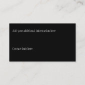 Elegant Chef Pet Visitekaartje (Achterkant)