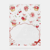 Elegant Cherry Baby shower Welkomstbord Acryl Bord (Voorkant)