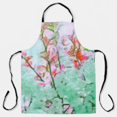 Elegant Cherry Blossom All-Over Print Apron Schort (Voorkant)