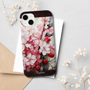 Elegant Cherry Blossom Bloemen Waterverf Custom Case-Mate iPhone 14 Plus Hoesje