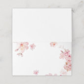 Elegant cherry blossom bruiloft plaatskaartje (Buitenkant ongevouwen)