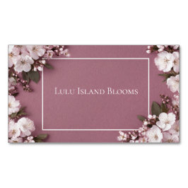 Elegant Cherry Blossom Dusty Roos Magnetisch Visitekaartje