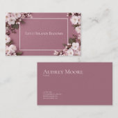 Elegant Cherry Blossom Dusty Roos Visitekaartje (Voorkant / Achterkant)