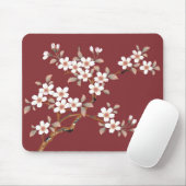 Elegant Cherry Blossom Floral Mousemat Muismat (Met muis)
