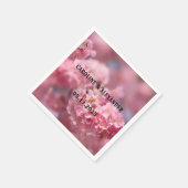 Elegant Cherry Blossom Floral Photography Wedding Servet (Hoek)