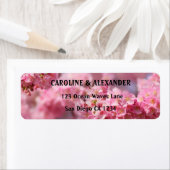Elegant Cherry Blossom Floral Pink Wedding Etiket (Insitu)