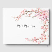 Elegant Cherry Blossom Gastboek Gastenboek (Achterkant)