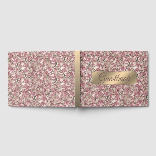 Elegant Cherry Blossom Gastenboek (Volledig)