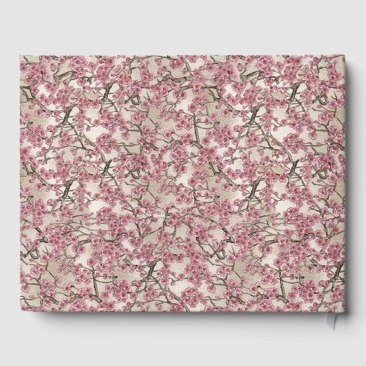 Elegant Cherry Blossom Gastenboek (Achterkant)