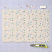 Elegant Cherry Blossom Honeybees Tissue Paper Tissuepapier (Craft)