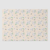 Elegant Cherry Blossom Honeybees Tissue Paper Tissuepapier (Voorkant)
