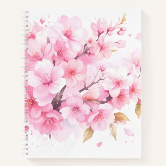 Elegant Cherry Blossom Note Notitieboek (Voorkant)