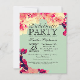 Elegant Cherry Blossom op Rustisch Blauwgroen Kaart