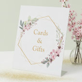 Elegant Cherry Blossom Party Kaarten en geschenken Reclamebord Met Voetstuk