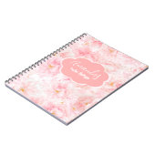 Elegant Cherry Blossom Patroonontwerp Notitieboek (Linkerzijde)