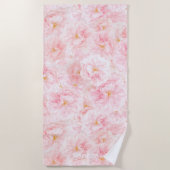 Elegant Cherry Blossom Patroonontwerp Strandlaken (Voorkant)