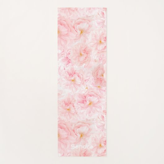 Elegant Cherry Blossom Patroonontwerp Yogamat (Voorkant)