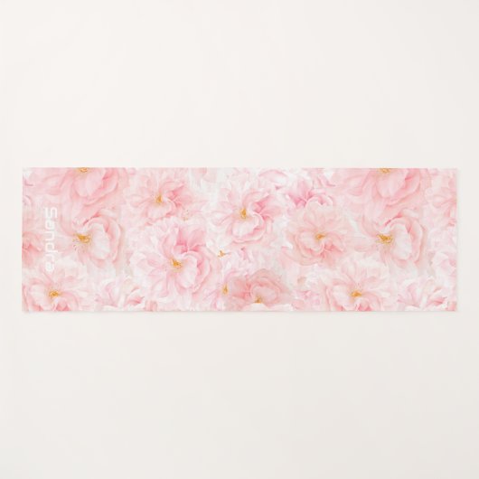 Elegant Cherry Blossom Patroonontwerp Yogamat (Voorkant (horizontaal))
